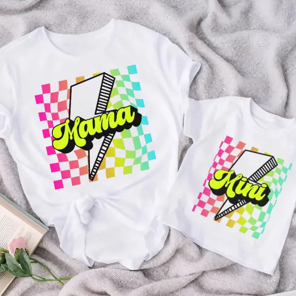 Mommy and Me Matching Shirts, Mama Mini Shirts, Matching Mother Son Daughter T-Shirt, Mom And Baby Boy Girl Matching Shirt, Mother's Day Gift womens  basic  tees Flash Sale T-Shirt Trio women  stops