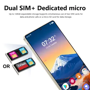 FADAIQI-S25 Pro Smartphone, Global 4g Dual Sim, 6.9 Inch HD Screen, 8GB RAM 128GB Storage, 8mp+20mp Camera, 4400mah Battery, Smartphone with Electronic Pen, Android 12 US warehouse unlockedphone flash sale phone