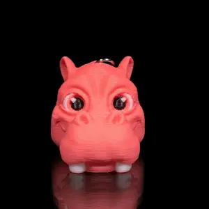 Hippo Keychain