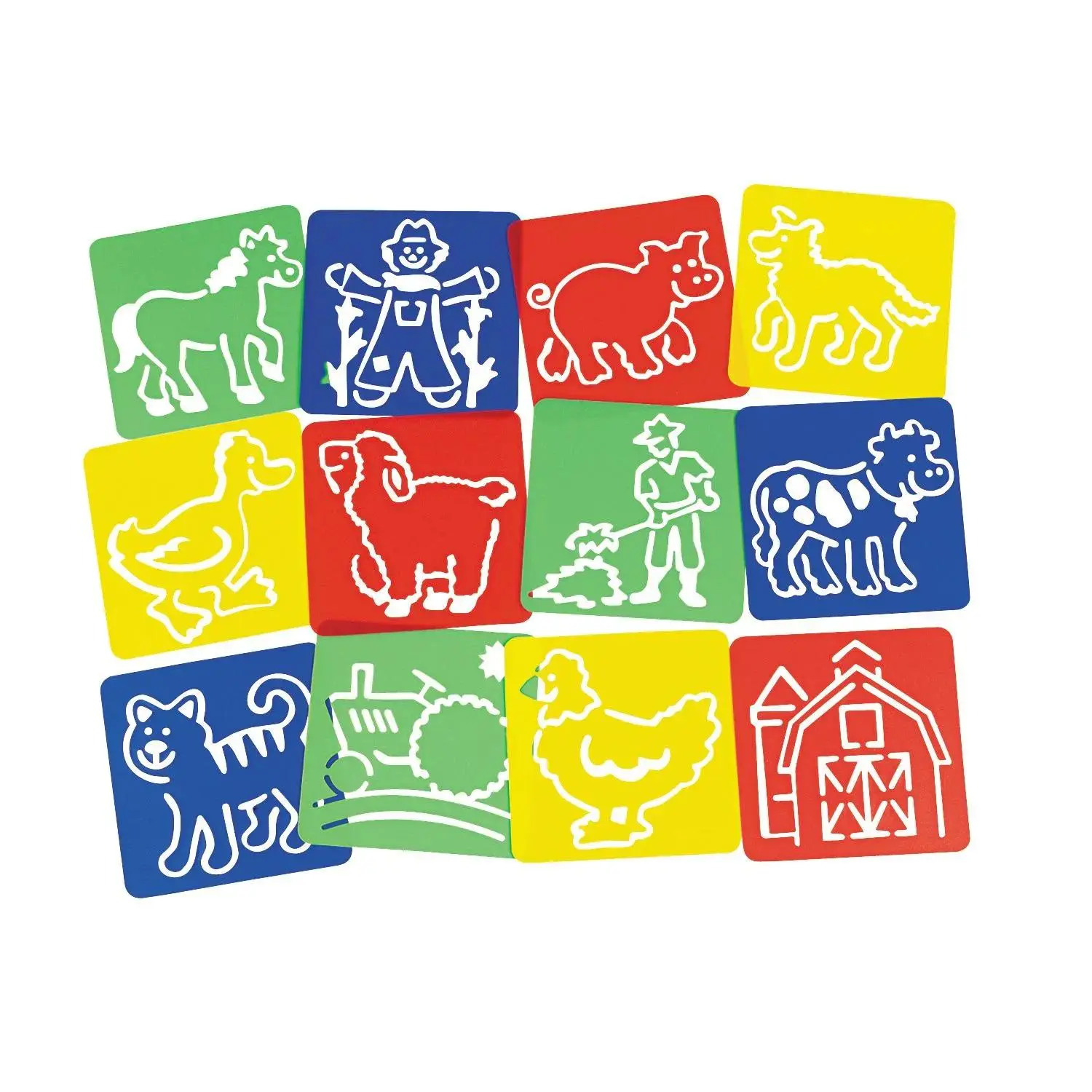 Fun on the Farm Stencils - 12 Pc.