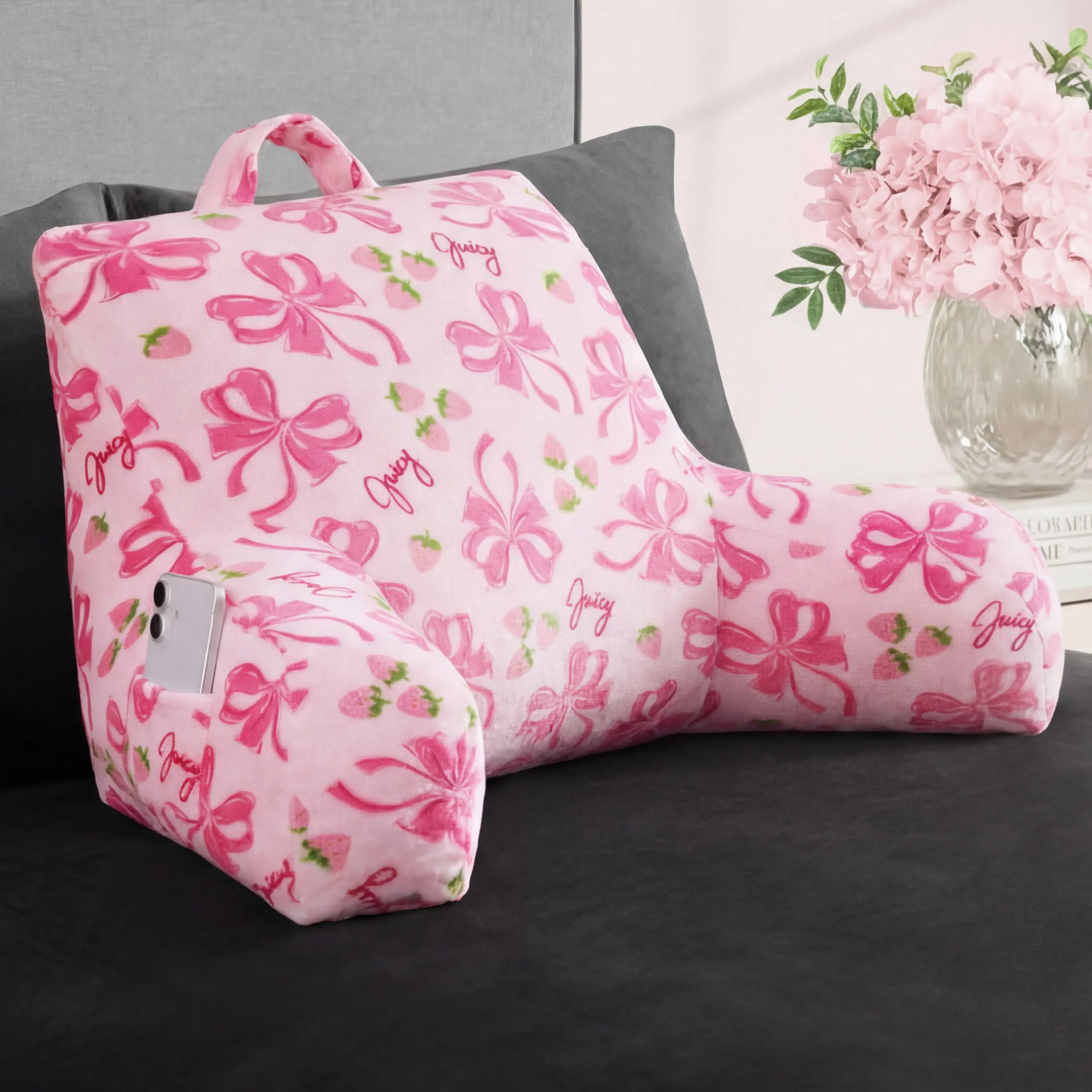 Juicy Couture Printed Backrest Pillow