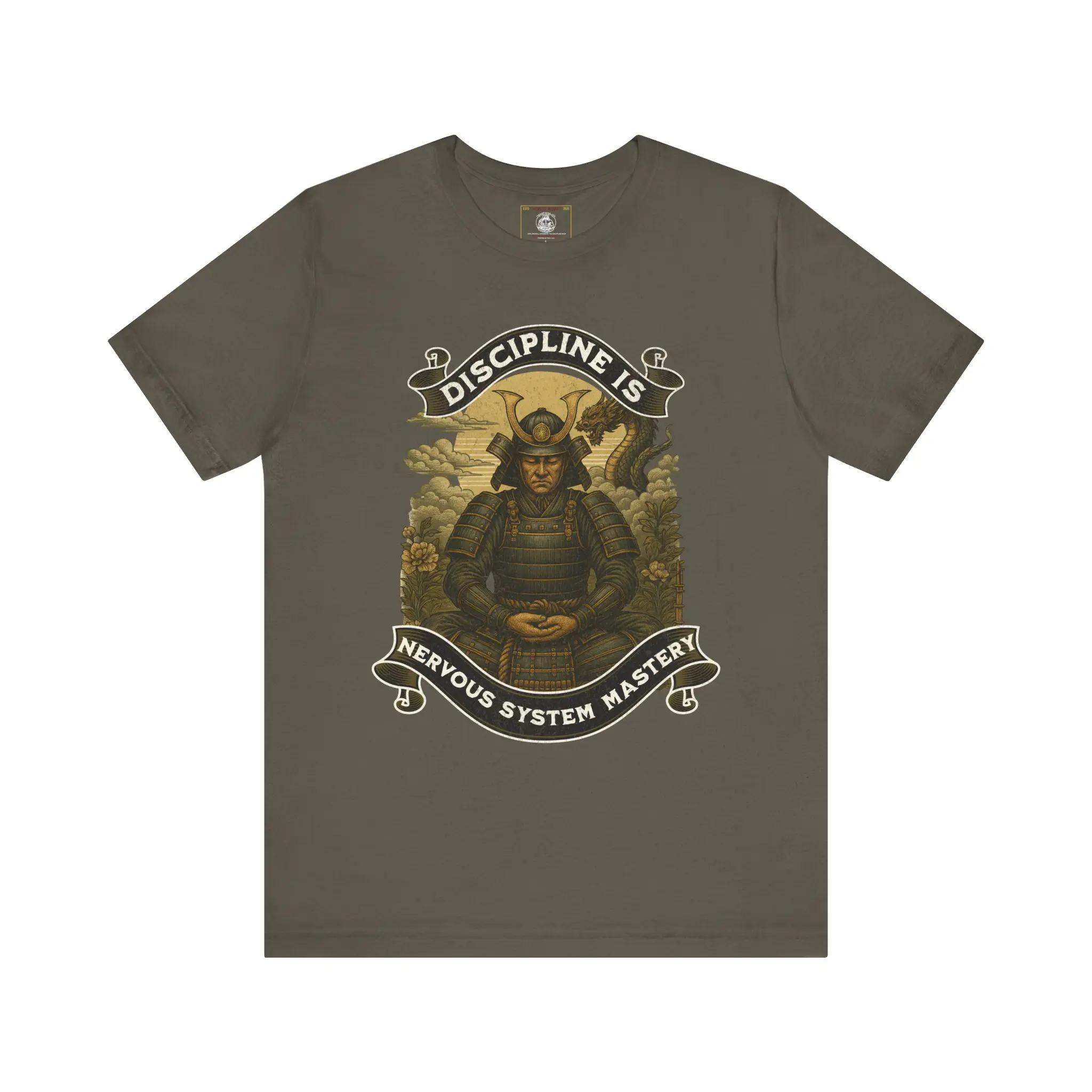 Discipline is Nervous System Mastery- Warrior Spirit Tee, Motivational T-Shirt, Inspirational Graphic Shirt, Mastery Philosophy Clothing