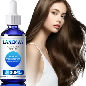 60ml GHK-Cu Copper Peptide Hair & Scalp Serum | Nourishes Scalp, Strengthens Hair Strands, Helps Reduce Breakage, Supports Healthy-Looking Hair, Lightweight Formula