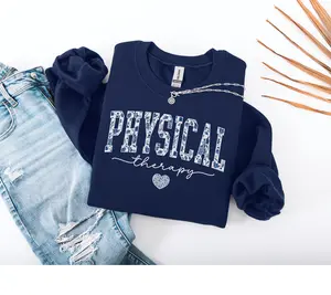 Floral Physical Therapy Short Sleeved T-SHIRT / Sweatshirt , Physical Therapist Gift, Pediatric Physical Therapy, DPT Shirts, Pta PT Graduation Gift, Pt student gift Crewneck Unisex
