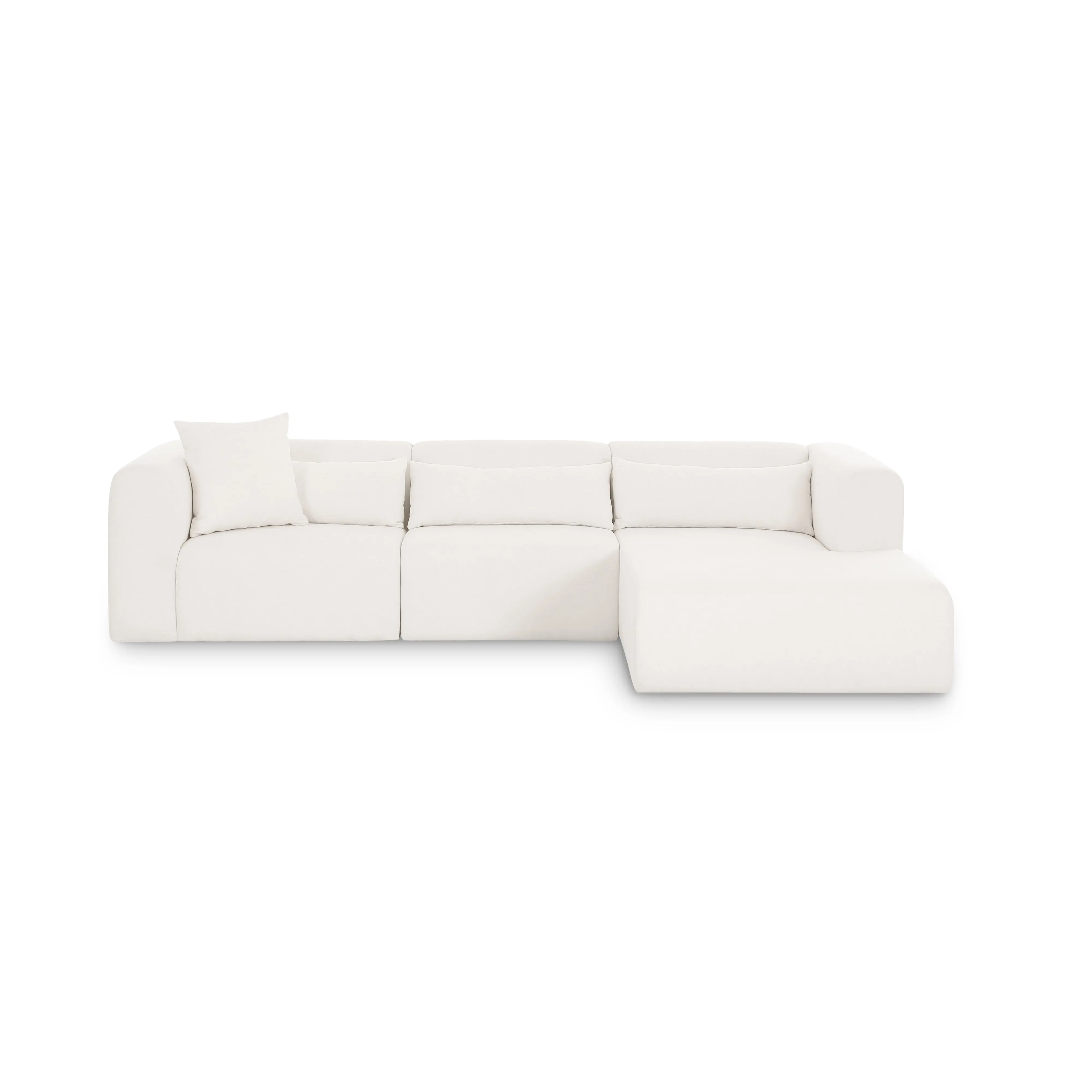 Tarra 3-Piece Cream Performance Chenille Modular Sectional Tarra 3-Piece Cream Performance Chenille Modular Sectional