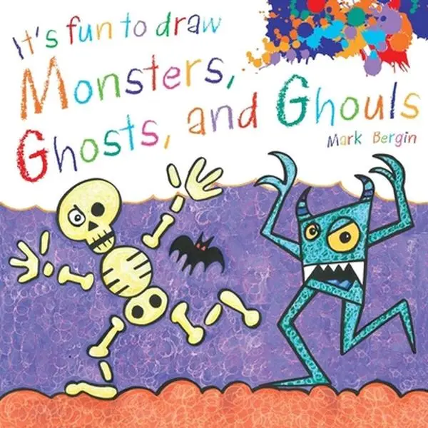 Used "It's Fun to Draw Monsters, Ghosts, and Ghouls" by Mark Bergin - Paperback Halloween Sketch Book with Drawing Ideas (School & Educational Office Stationery Supply)