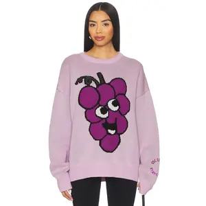 Stay Cool x OLIPOP Grape Sweater in Purple Unisex