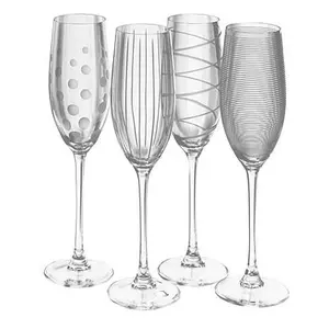 Mikasa Cheers Flute Glass Set of 4