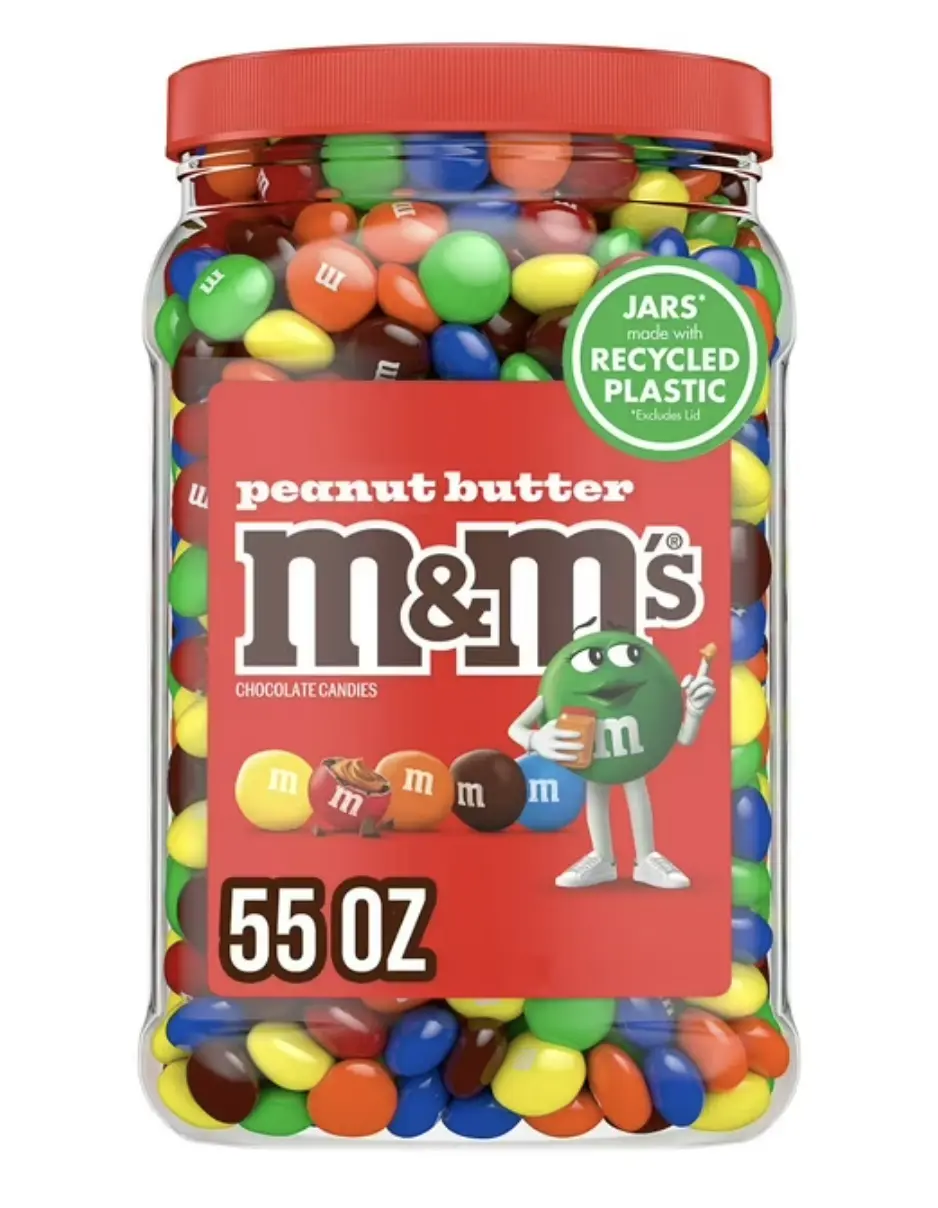 M&M'S Peanut Butter Milk Chocolate Candy, 55 oz.