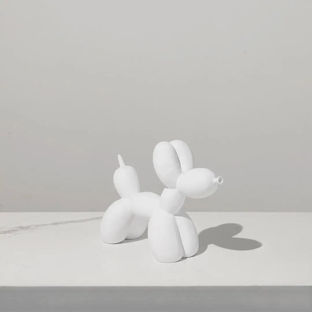 Creative Balloon Dog Shaped Decoration, 1 Count Cute Resin Animal Statue, Sweet Furniture Ornament, Baking Birthday Cake Doll Ornament, Summer for Gif