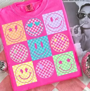 Comfort Colors Neon Varsity Mama Shirt, Playful Distressed Neon Mama Tee, Aesthetic Colorful Mom Graphic Top, Trendy Retro Varsity Motherhood Shirt, Premium Garment Dyed Bright Mama Apparel, Boutique Distressed Sublimation Style Tee