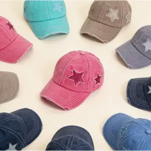 Star Decor Baseball Cap Adjustable Sun Protection Hat Unisex Lightweight Breathable Casual Headwear for Outdoor Sports Travel Streetwear and Daily Wear