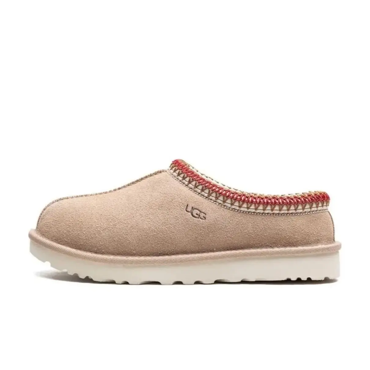 UGG Tasman Slipper Sand Dark Cherry Women’s Trendy Comfy Daily Footwear Girl Walking Shoes Soft Flipflop Slide Lightweight, Stylish, Suede Flat Slippers, Soft Cushioned Slippers, Slip On