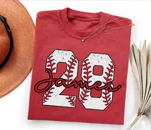 Custom Baseball Number Shirt, Baseball Tee, Personalized Baseball Player Shirt, Baseball Fan Gift, Sports Mom tee, Game Day