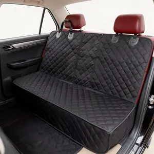Waterproof Back Seat Cover for Cars, Scratch and Slip Resistant Design, Blocks Pet Hair and Mud, with Armrest Compatibility