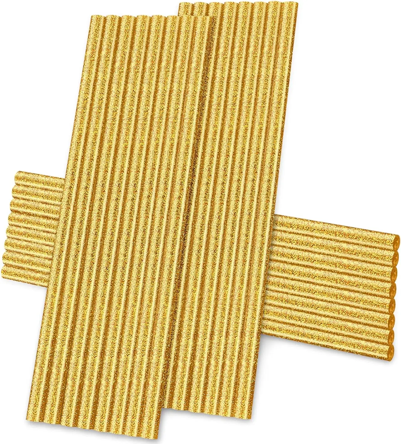 Glitter  Hot Glue Sticks, 24 count Mini Size 0.27" Dia x 8" Long Hot Melt Glue Stick Colored, All Temperature Adhesive EVA Glue Sticks for Repairing Sealing  DIY Art Craft Decoration