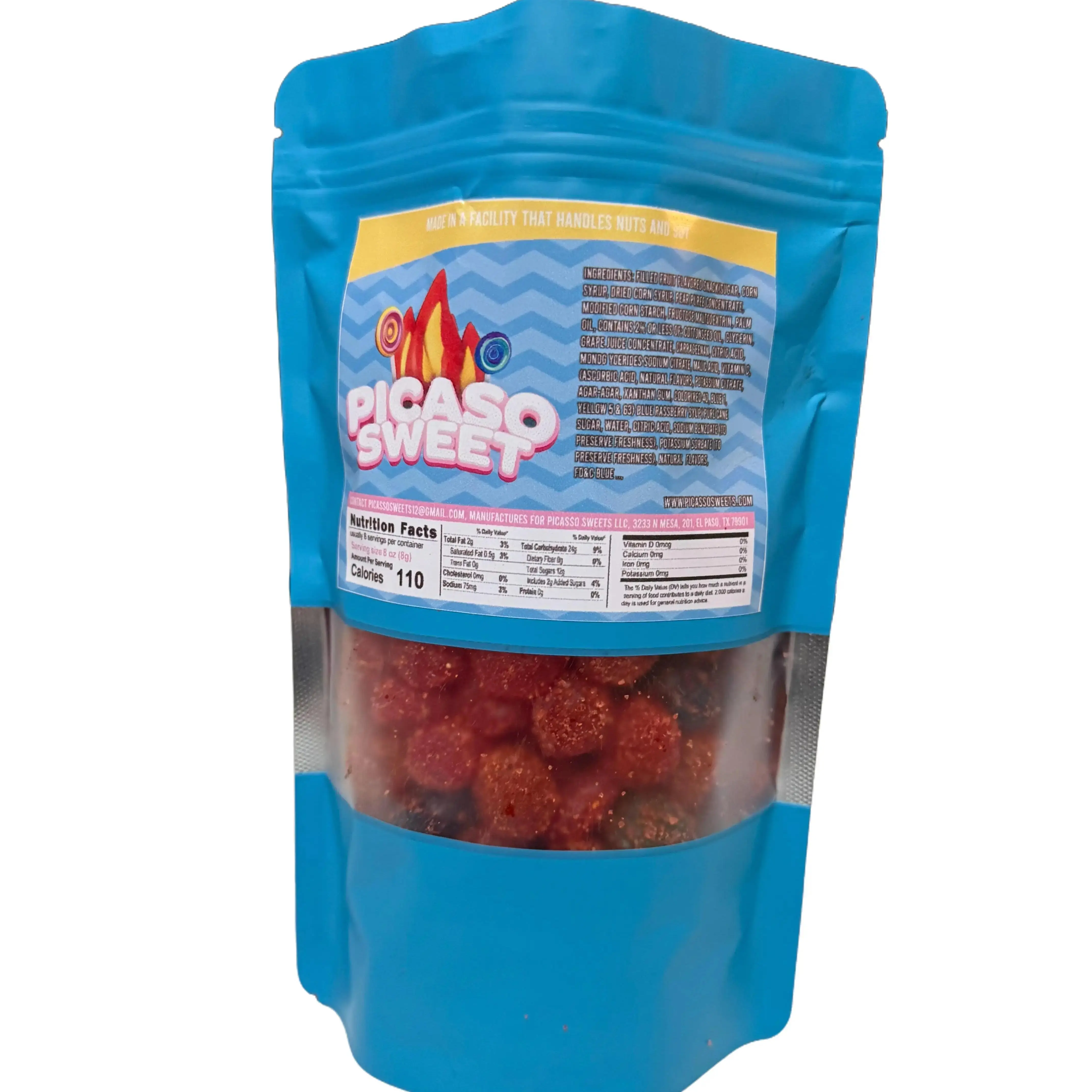 Chamoy Gushers 6oz Sweet Snack Candy Fruit Gusher Tiktok Bags - Delicious Flavor, Quality Ingredients Taste Sugar Bonbon Corn