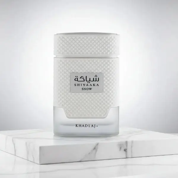 Khadlaj | Shiyaaka Snow | Men's Fragrance | 100ML - 3.4 | Eau De Parfum | Bergamot, mandarin orange, and crisp citrus