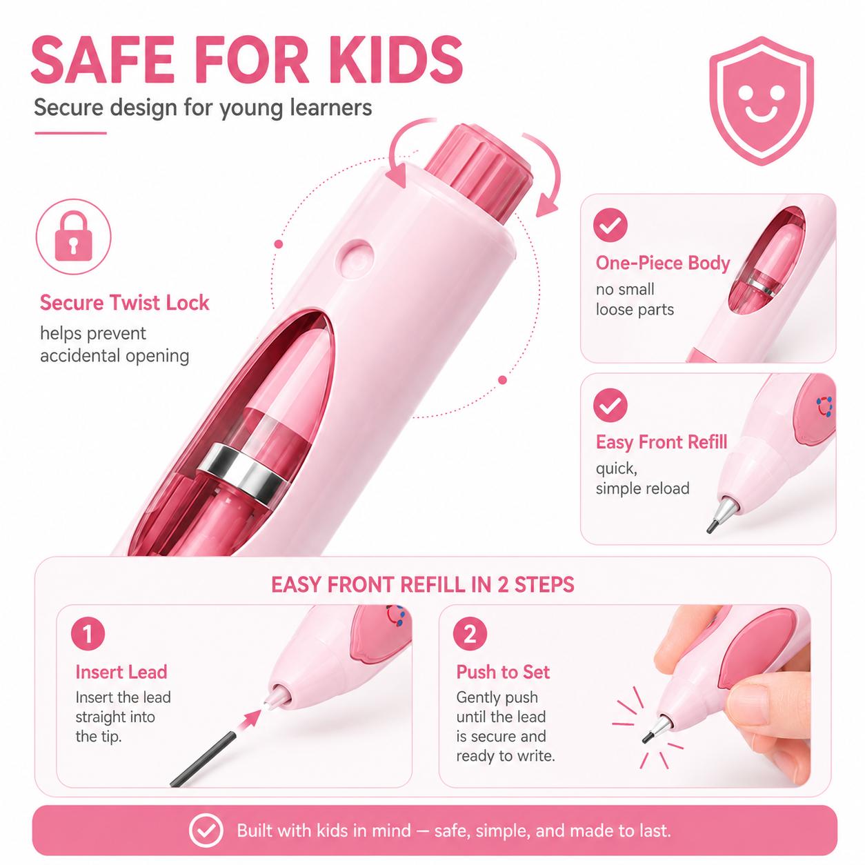 Write Right Learning,back to school shopping 2026 2027 Pencil Kids Handwriting Gripper,Posture-Correcting Pen with Automatic Refill, Posture Correction Training Writing, 12 Replacement Refillers Cheerful Colors chalk fun desk supplies pencil Write Right Learning,back to school shopping 2026 2027 Pencil Kids Handwriting Gripper,Posture-Correcting Pen with Automatic Refill, Posture Correction Training Writing, 12 Replacement Refillers Cheerful Colors chalk fun desk supplies pencil
