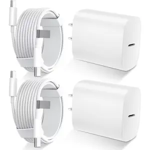 For iPhone 16 Charger,2Pack 20W USB C Wall Charger Block With 10FT Long USB C Cable Cord for iPhone 16 15 Pro Max 15 Plus/iPad mini/Air/Pro/AirPods Pro Charging Electronic Power Brick Type C