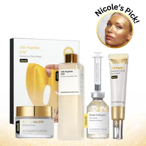 [Sungboon] Silk Peptide Golden Glow Gift Set for Glass Korean Skin, Rejuvenating Skincare