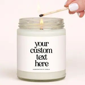 Custom Text on Candle, Customized Candle, Personalized Candle, Custom Birthday Gifts, Personalized Gifts for Friends