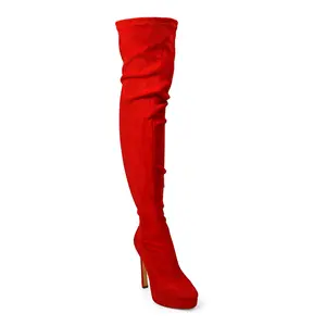 Frederick's Of Hollywood Jadore Stretchy Thigh High Boots