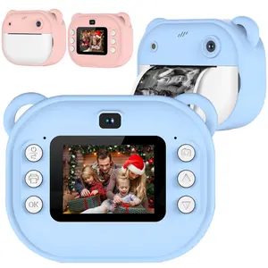 Kids Instant Print Camera, Portable Polaroid Digital Video Camera for Toddlers, Christmas Birthday Gift for Boys & Girls Aged 3-12 Years