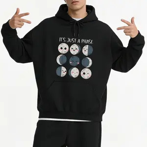 Science Teacher Hoodie with Moon Phases Design – Long Sleeve, Perfect for Men and Women