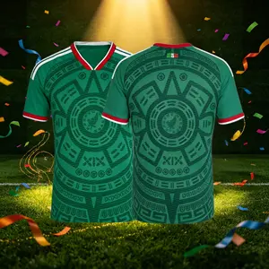 2026 Mexico Home And Away Green White And Black Short And Long Sleeve Soccer Jersey Fans Version