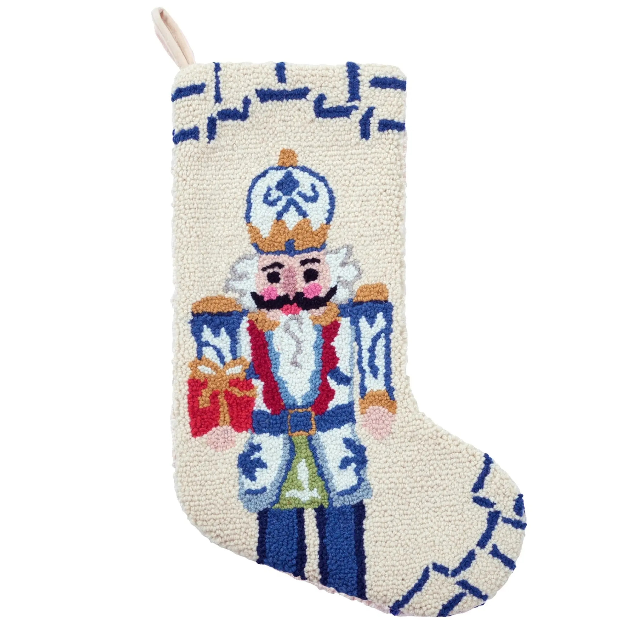 Chinoiserie Nutcracker Hook Stocking