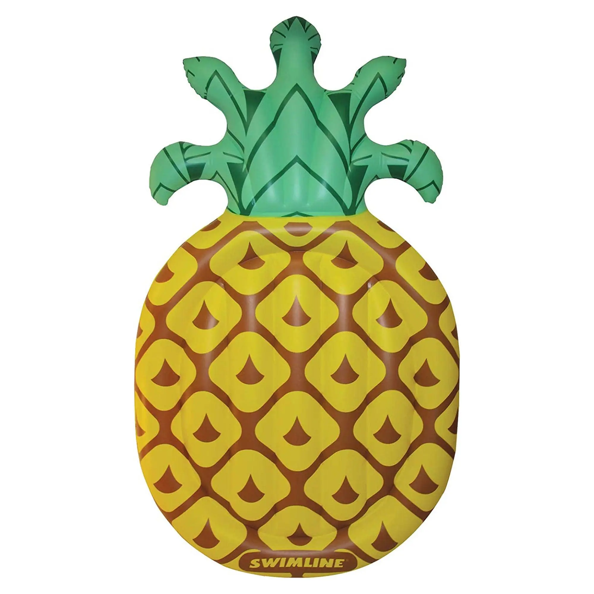 Swimline Jumbo Inflatable Tropical Pineapple Pool Float Island Lounger ...
