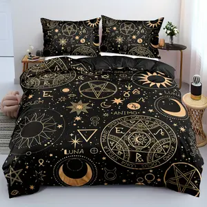 2/3 piece duvet cover set, soft and comfortable, square pattern duvet cover set bedding set, digital pattern duvet cover, black and white pattern bedroom bedding set (1 * duvet cover + 2 * pillowcases, no insert included) D home party decoration