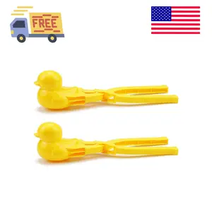 Duck Animal Rice Shaper Molds - DIY Sushi Molds for Kids (2 Pack - Yellow)