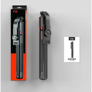 F15 with Wireless Remote 68 Inch Selfie Stick Phone Desktop Stand Tripod for Iphone Android Smartphone Shooting Vlog