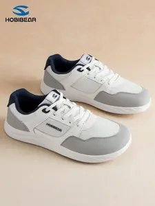 Hobibear Spring Autumn New Unisex Retro Comfortable Casual Sports Walking Shoes, Simple Wide Toe Wide Fit Sporty Low Top Trendy Walking Sneakers for Men and Women
