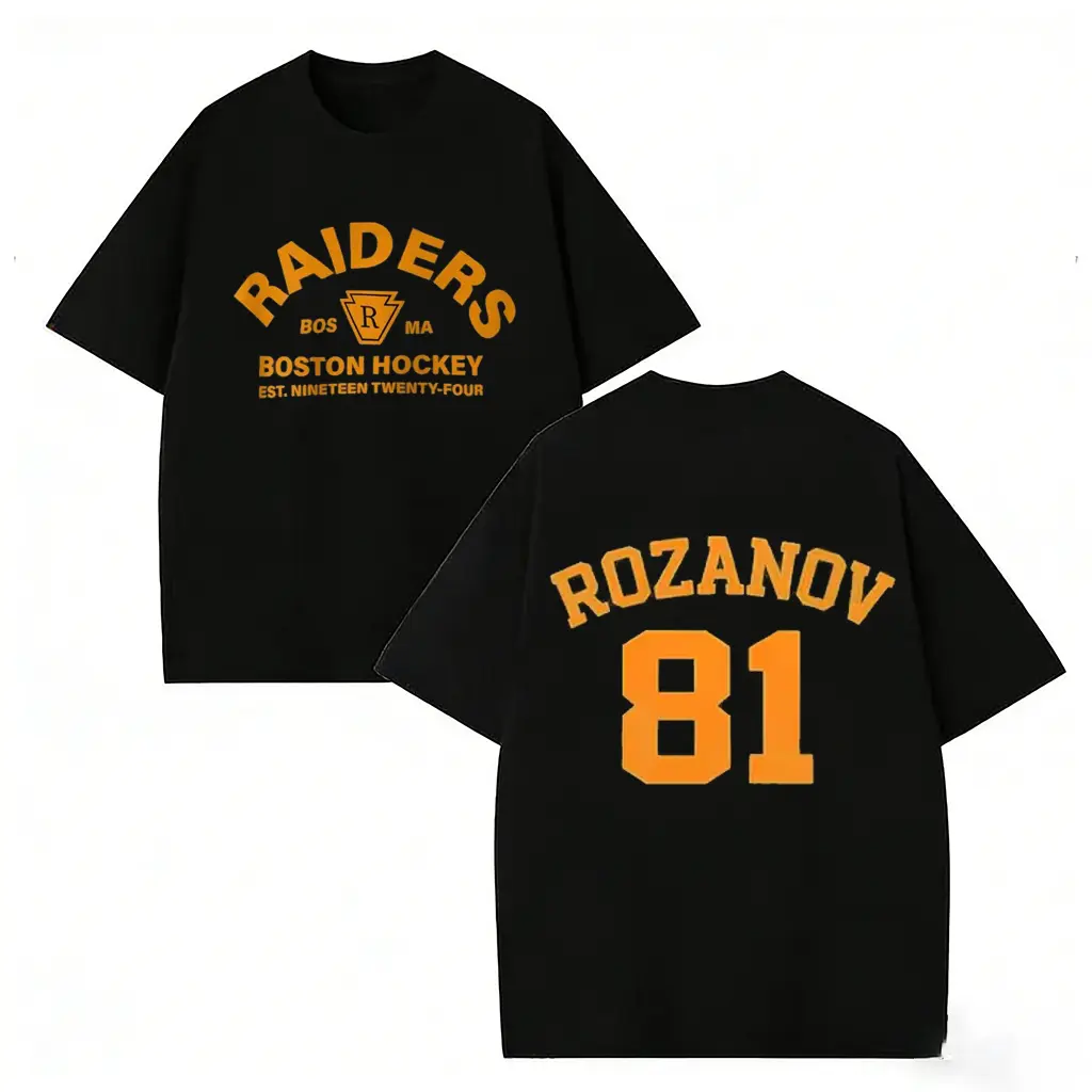 Boston Raiders Hockey T Shirt Ilya Rozanov Replica Heated Rivalry Inspired Sports Romance BookTok Gift Unisex Tee y2k fashion Streetwear Casual Top Trending lover
