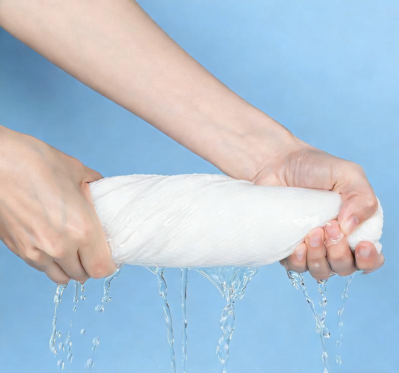 5 Large Disposable Bath Towels 27.5"x55" Individually Wrapped Soft Thick Eco-Friendly Perfect for Travel Hotel Beach Gym