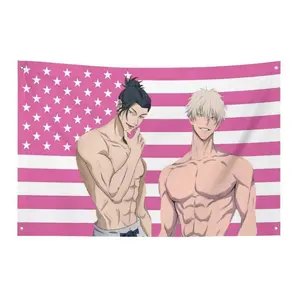 Jujutsu Kaisen Gojo Satoru Wall Tapestry 100% Polyester Vibrant HD Print Anime Poster for Bedroom Machine Washable Versatile Decor Decoration Crisp Details