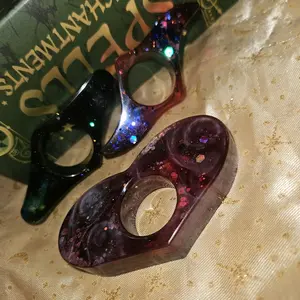 Epoxy resin keychains, self defense, earrings and more! Made to order!