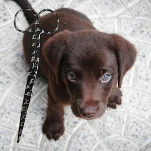 Vettechstuff Black Dog engraved Bandage Scissors for Veterinary Technicians