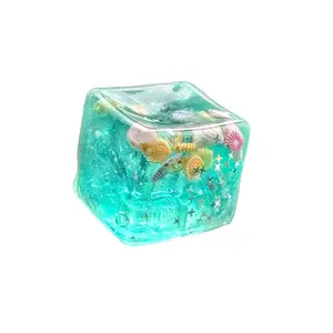 Ice Cubes Stress Balls, Soft Slow Rise Squishy, Marine Shells Squishies Toy, Stress Relief Sensory Toy, Squeeze Ball Hand Toys, Stretchy Fidgets