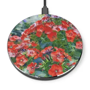 Beautiful Custom Phlox Design Wireless Charger