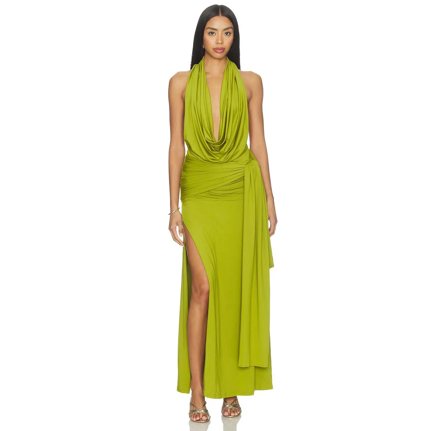 superdown Arwen Maxi Dress in Moss Green