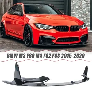 MUTUSAISI Front Lip Splitter Spoiler for BMW M3 F80 M4 F82 F83 2015-2020 Accessories Air Chin Body Kit