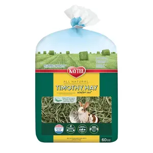 Kaytee Wafer Cut All Natural Timothy Hay for Pet Guinea Pigs, Rabbits & Other Small Animals, 60 Ounce
