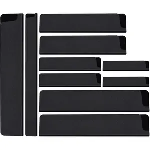 10pcs Knife Edge Guards Set - Non-BPA Sheath, Gentle on Blades, Kitchen Knife Covers, Safe Storage, Durable Plastic, Fits Chef, Cleaver, Paring Knives, Sharp Edge Protection, BPA Free, Dishwasher Safe