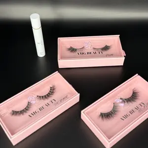 AMG Beauty Long Lasting Eyelash and Adhesive Bundle for All Day Wear - Cosmetic, Makeup