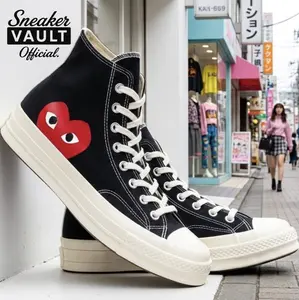 Converse Chuck Taylor All Star 70 Hi Comme des Garcons PLAY Black 150204C Mens Fashion Sneakers New
