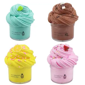 Scented DIY cloud Slime Kit with Charms Aromatherapy Pressure Children Slime party favor Toy Juguetes An Interesting Piece of Mud Toys for Kids